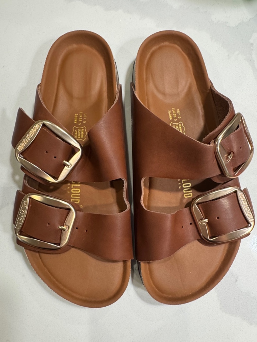 Double Buckle Sandals